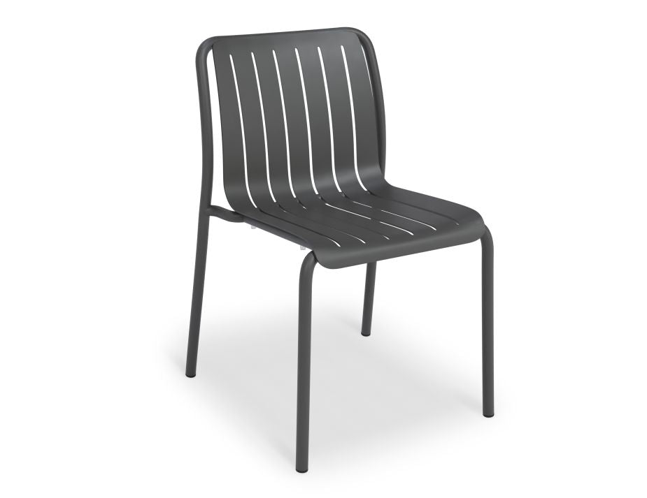 Roku Outdoor Dining Chair in Matt Charcoal - No Cushion