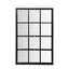 Colmar Rectangle Outdoor Mirror Black