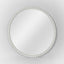 Bobbin Round Mirror White 90cm