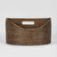 Paume Rattan Magazine Holder Antique Brown