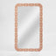 Adina Bone Inlay Mirror Peach/White