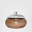 Wood Bowl With Glass Lid SML
