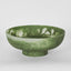 IDRA  Swirl Resin Serving Bowl on Stand Green