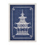 Pagoda Blue and White Wall Art B
