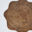 Paume Scallop Rattan Placemat Antique Brown