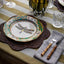Paume Scallop Rattan Placemat Antique Brown