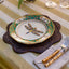 Paume Scallop Rattan Placemat Antique Brown