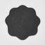 Scallop Rattan Placemat Black
