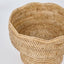 Paume Scallop Rattan Fruit Bowl on Stand Natural