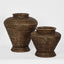 Paume Rattan Flower Urn Small Antique Brown 