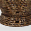Paume Rattan Flower Urn Large Antique Brown 