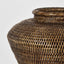 Paume Rattan Flower Urn Large Antique Brown 