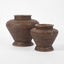 Paume Rattan Flower Urn Large Antique Brown 