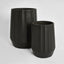 Ripple Planter Set of 2 Black