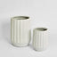 Ripple Planter Set of 2 White