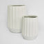 Ripple Planter Set of 2 White