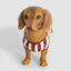 Jax Dachshund Sculpture Red Stripe