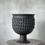 Iris Hobnail Urn Black