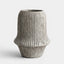 Gali Ribbed Vase Dusty White