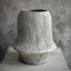 Gali Ribbed Vase Dusty White