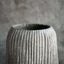 Gali Ribbed Vase Dusty White