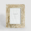 Mist 5 x 7" Ribbed Resin Photo Frame Beige