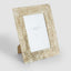 Mist 5 x 7" Ribbed Resin Photo Frame Beige