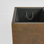 Odile Fiber Cement Planter with Wheels Rust