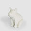 Kevin Concrete Lava Sitting Pig White