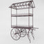 Antiqed Metal Floral Display Stand