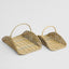 Saguaro Wood Basket Set of 2 PE Rattan