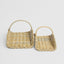 Saguaro Wood Basket Set of 2 PE Rattan