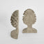 Acorn Bookend Pair Grey