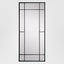 Kings Rectangular Outdoor Mirror Black