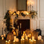 LED Battery Operated Wax Flameless Candle White 20cm