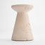 Hinde Travertine Candle Stand Lge