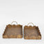Emma Set of 2 Rattan Scallop Tray Natural