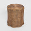 Valley Scallop Rattan Basket Brown
