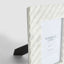Cici Linea 5 x 7" Photo Frame Opal White Marble
