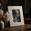 Cici Linea 5 x 7" Photo Frame Opal White Marble