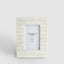 Cici Ribbed 4 x 6" Photo Frame Marble