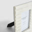 Cici Ribbed 4 x 6" Photo Frame Marble