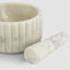 Roma Ribbed Mortar & Pestle Marble