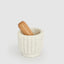 Roma Scalloped Mortar & Pestle Marble & Wood (Set of 8)
