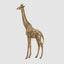 Nubian Giraffe Sculpture Large Gold