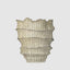 Ruffle Vase Off White
