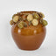 Pear Vase Brown & Cream