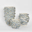 Reef Tall Vase Blue & White