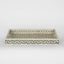 Mina Bone Inlay Tray Grey/White
