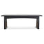 1.8m Elm Dining Table - Full Black